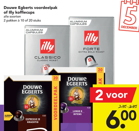 Illy   koffiecups folder aanbieding bij  Deen - details