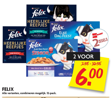 Felix   kattenvoer folder aanbieding bij  Dekamarkt - details