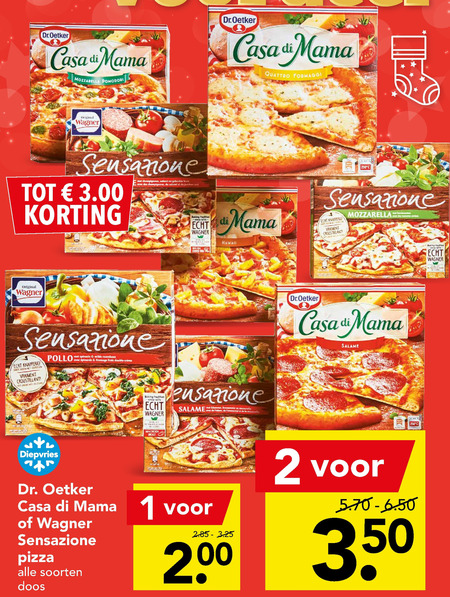 Dr Oetker   diepvriespizza folder aanbieding bij  Deen - details