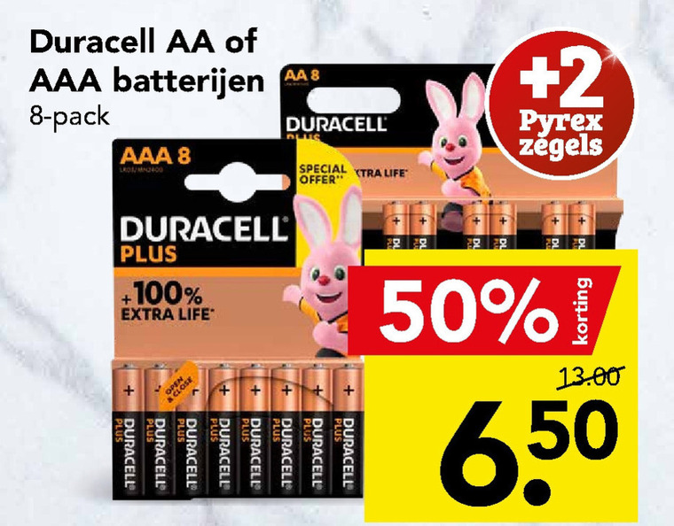 Duracell   batterij folder aanbieding bij  Deen - details