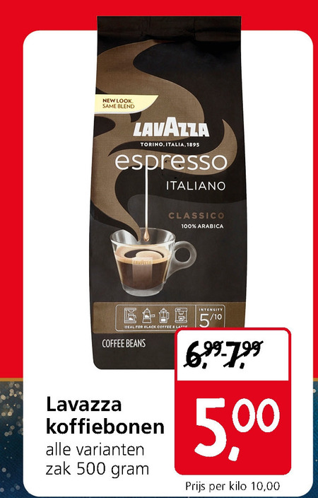 Lavazza   koffiebonen folder aanbieding bij  Jan Linders - details