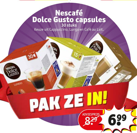 Nescafe   dolce gusto capsules folder aanbieding bij  Kruidvat - details