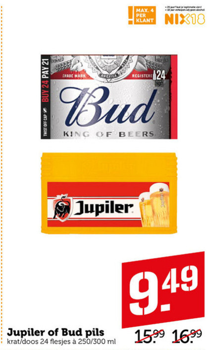 Jupiler   krat bier folder aanbieding bij  Coop - details