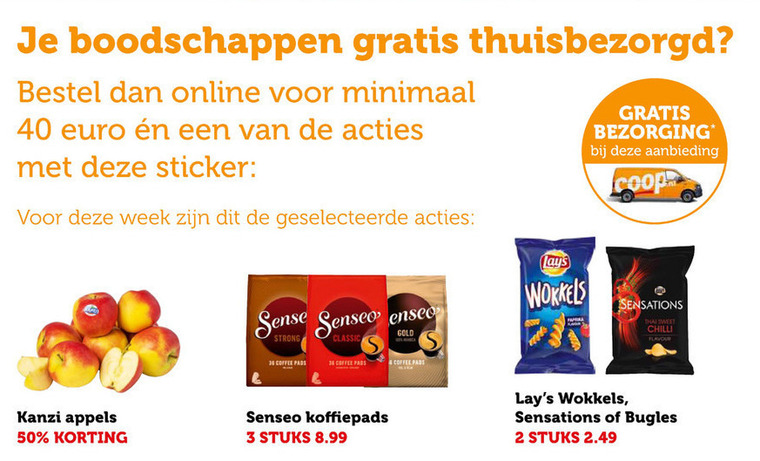 Douwe Egberts Senseo   koffiepad folder aanbieding bij  Coop - details