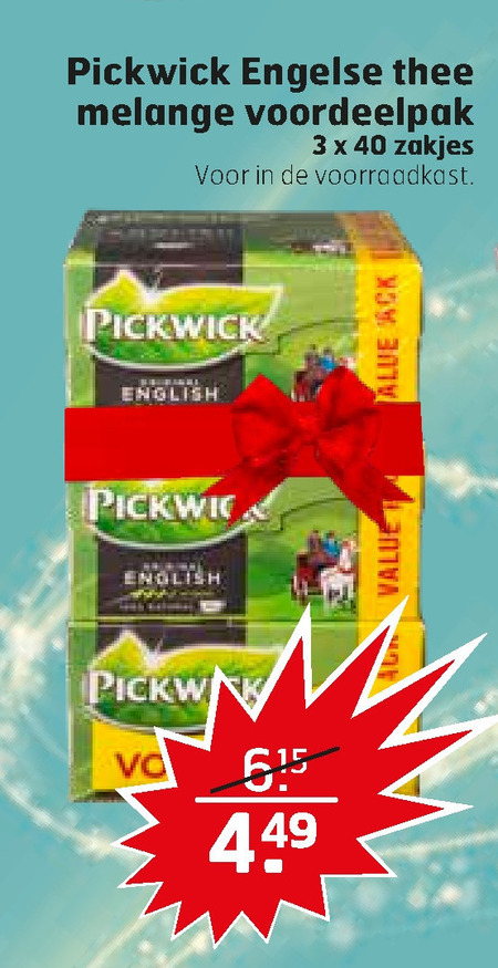 Pickwick   thee folder aanbieding bij  Trekpleister - details