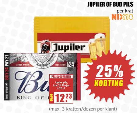 Jupiler   krat bier folder aanbieding bij  MCD Supermarkt Basis - details