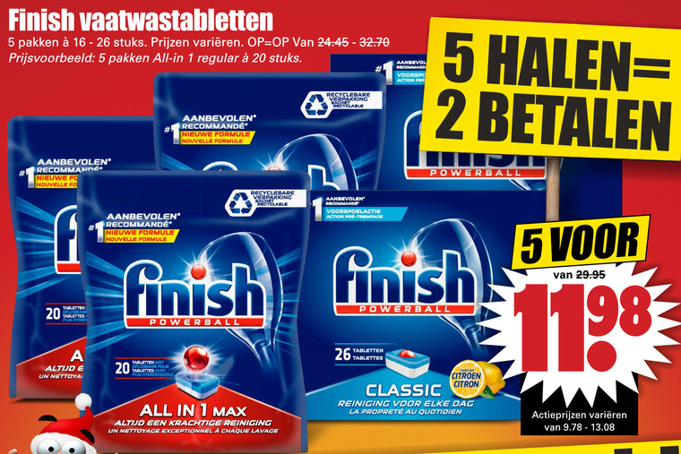 Finish   vaatwasmiddel folder aanbieding bij  Dirk - details