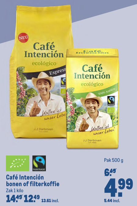 Cafe Intencion   koffiebonen, koffie folder aanbieding bij  Makro - details