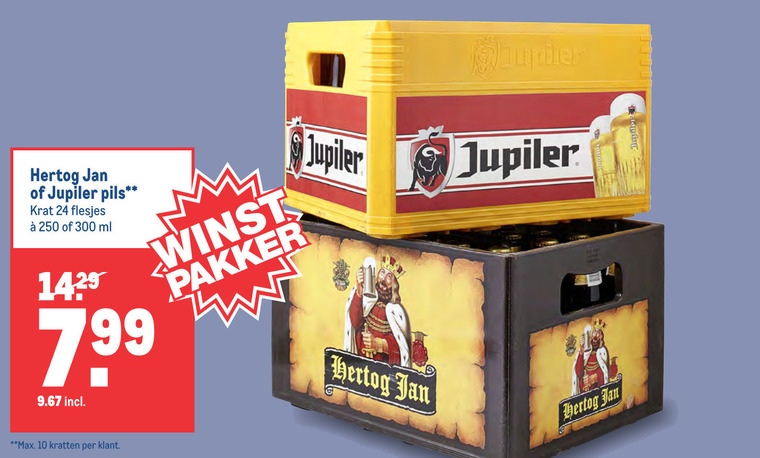 Jupiler   krat bier folder aanbieding bij  Makro - details