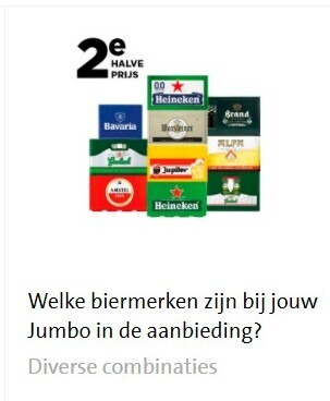 Heineken   krat bier folder aanbieding bij  Jumbo - details