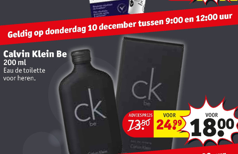 Calvin Klein   eau de toilette folder aanbieding bij  Kruidvat - details