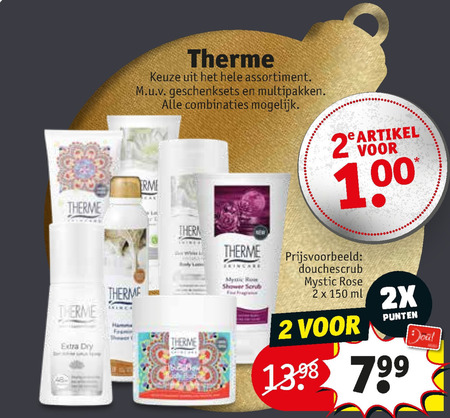 Therme   huidverzorging, douchegel folder aanbieding bij  Kruidvat - details