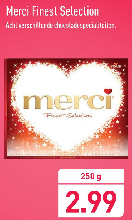 Merci   chocolade folder aanbieding bij  Aldi - details