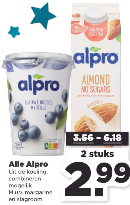Alpro   soja zuivel, soja yoghurt folder aanbieding bij  Plus - details