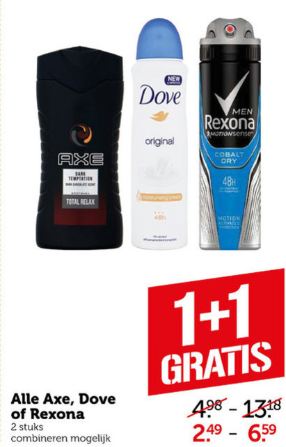 Dove   douchegel, deodorant folder aanbieding bij  Coop - details