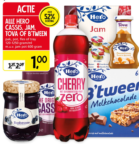 Tova   fruitdrank, jam folder aanbieding bij  Jan Linders - details