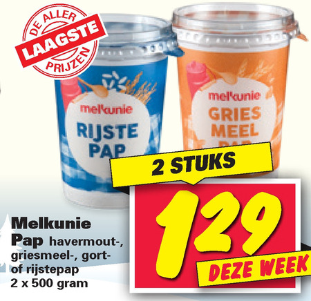 Melkunie   pap folder aanbieding bij  Nettorama - details