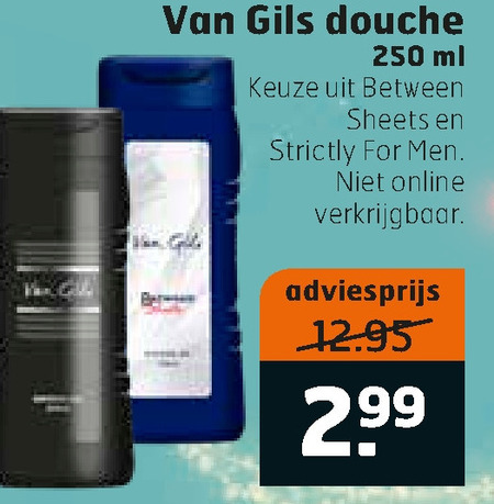 Blauwdruk Notebook kaart Van Gils douchegel folder aanbieding bij Trekpleister - details