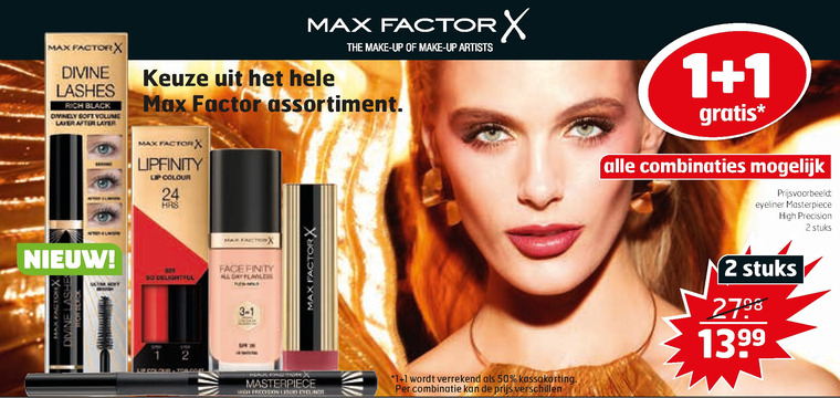 Max Factor   oogschaduw, foundation folder aanbieding bij  Trekpleister - details