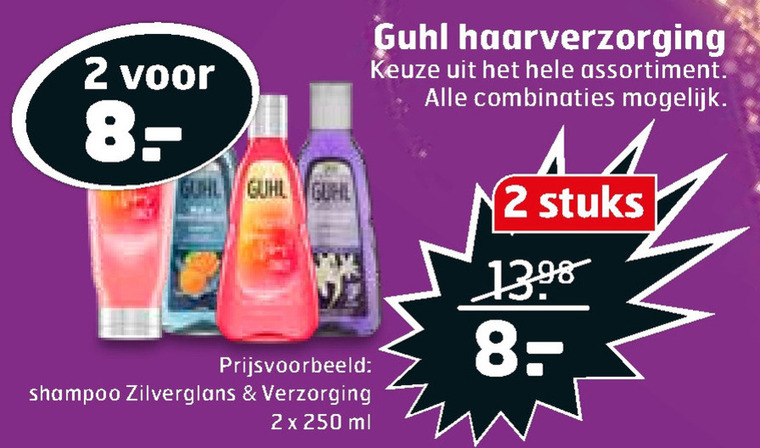 Guhl   haarverzorging, conditioner folder aanbieding bij  Trekpleister - details