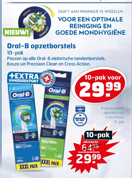 Braun Oral-B   opzetborstel folder aanbieding bij  Trekpleister - details