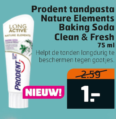 Prodent   tandpasta folder aanbieding bij  Trekpleister - details