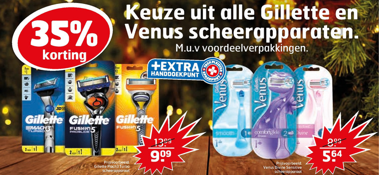 Gillette   heren handscheerapparaat, dames handscheerapparaat folder aanbieding bij  Trekpleister - details