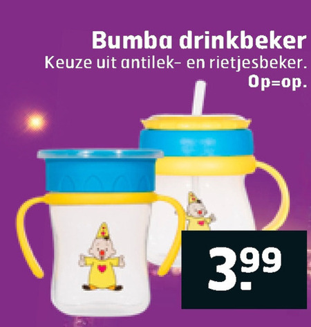 Trottoir Bedrog Azijn Bumba antilekbeker folder aanbieding bij Trekpleister - details