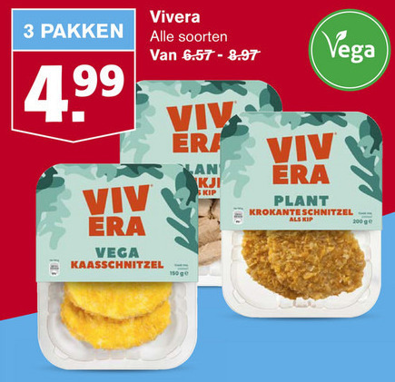 Vivera   vegetarisch folder aanbieding bij  Hoogvliet - details