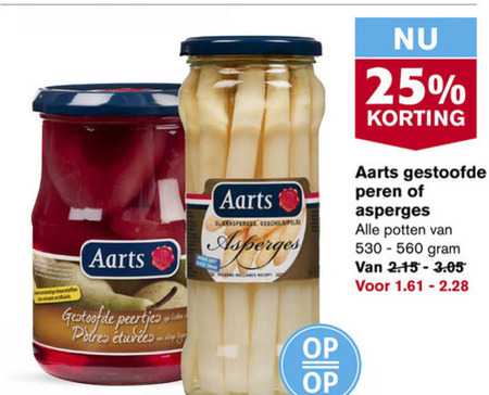 Aarts   stoofperen, asperges folder aanbieding bij  Hoogvliet - details