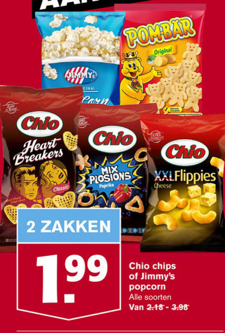 jimmys   popcorn, zoutje folder aanbieding bij  Hoogvliet - details