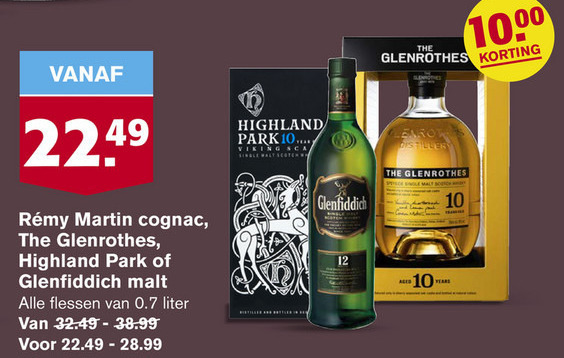 Glenrothes   whisky, cognac folder aanbieding bij  Hoogvliet - details