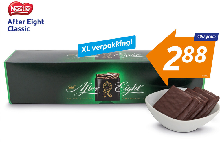 After Eight   chocolade folder aanbieding bij  Action - details