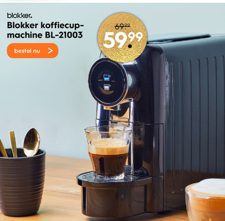 Blokker nespresso folder aanbieding bij Blokker details