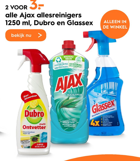 Glassex   allesreiniger folder aanbieding bij  Blokker - details