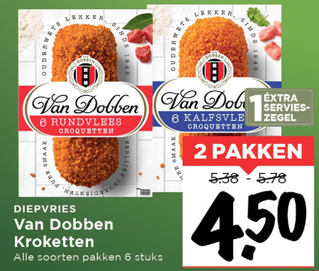 Van Dobben   kroket folder aanbieding bij  Vomar - details