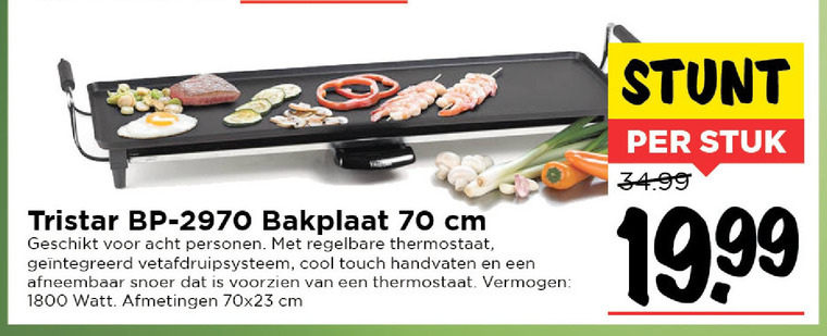 Tristar   tafelgrill folder aanbieding bij  Vomar - details