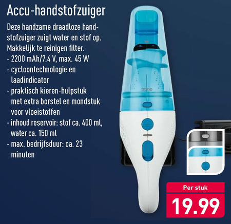 kruimelzuiger folder aanbieding bij Aldi - details