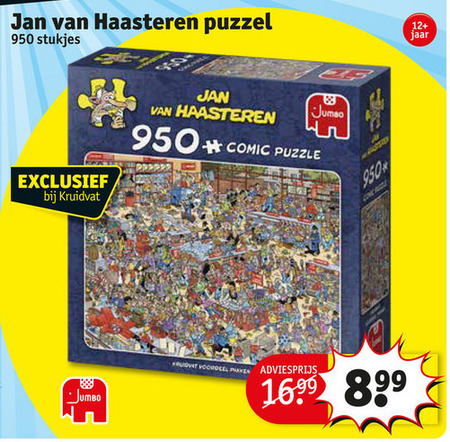 Jan van Haasteren   legpuzzel folder aanbieding bij  Kruidvat - details