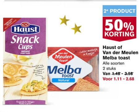 Van der Meulen   toast folder aanbieding bij  Hoogvliet - details