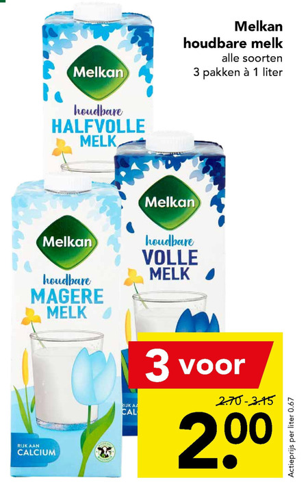 Melkan   melk folder aanbieding bij  Deen - details