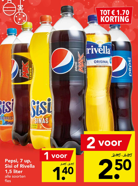 Sisi   frisdrank, cola folder aanbieding bij  Deen - details