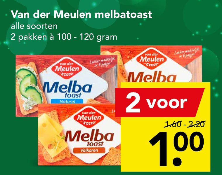 Van der Meulen   toast folder aanbieding bij  Deen - details