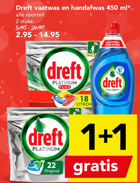 Dreft   vaatwasmiddel, afwasmiddel folder aanbieding bij  Deen - details