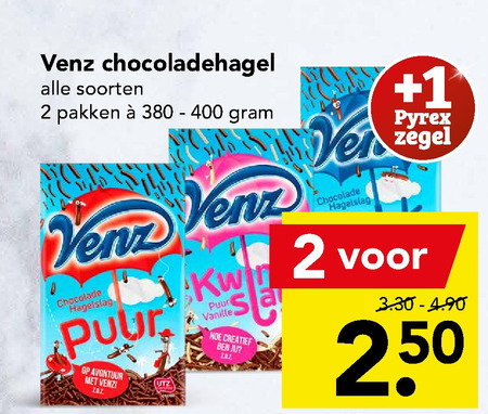 Venz   hagelslag folder aanbieding bij  Deen - details