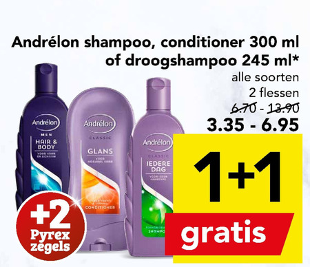 Andrelon   conditioner, droogshampoo folder aanbieding bij  Deen - details