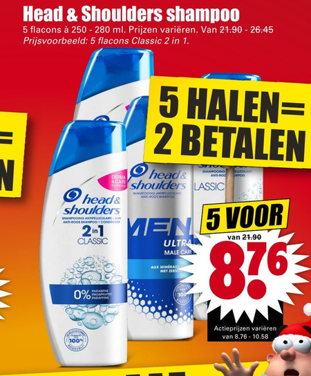 Head and Shoulders   shampoo folder aanbieding bij  Dirk - details