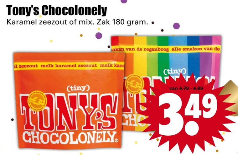 Tony Chocolony   chocolade folder aanbieding bij  Dirk - details