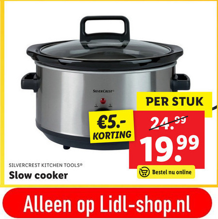 SilverCrest   slowcooker folder aanbieding bij  Lidl - details