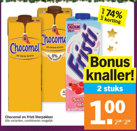 Chocomel   drinkyoghurt, chocolademelk folder aanbieding bij  Albert Heijn - details